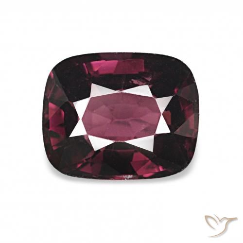 1.14ct Púrpura oscuro Espinela, Forma Cojín, VVS
