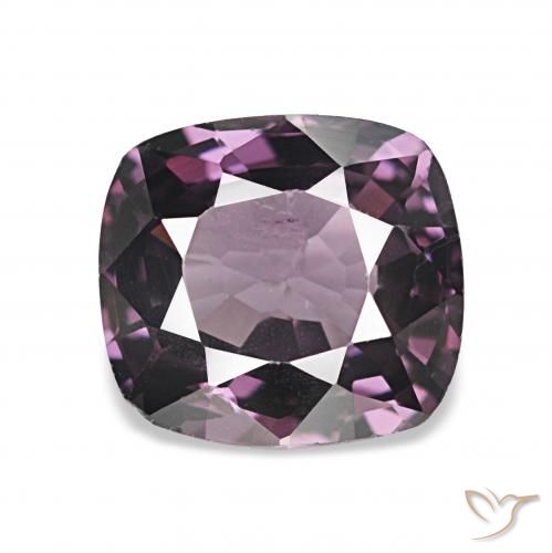 Espinela Púrpura oscuro natural de 1.63 ct, Forma Cojín, VS