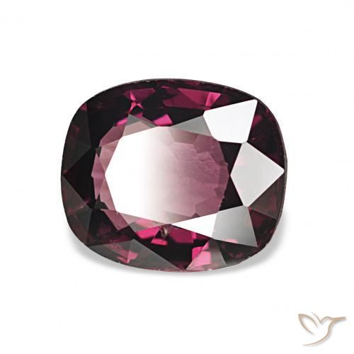 Espinela Medium Dark-Purple natural de 1.71 ct, Forma Cojín, VS