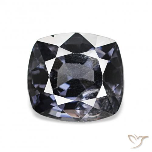 1.57ct Plateado oscuro Espinela, Forma Cojín, VS