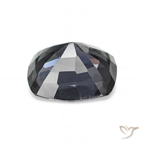 Espinela Plateado oscuro natural de 1.57 ct, Forma Cojín, VS