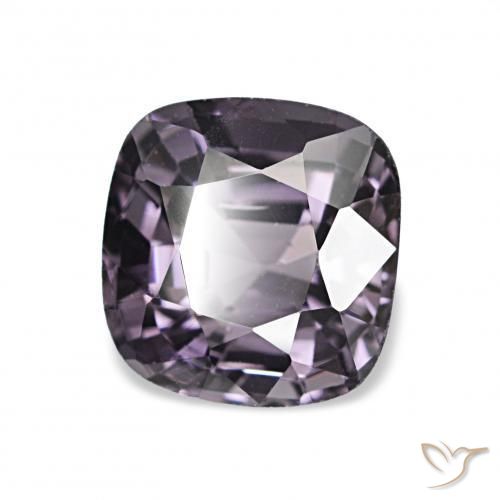 Espinela Violeta oscuro natural de 1.64 ct, Forma Cojín, VS