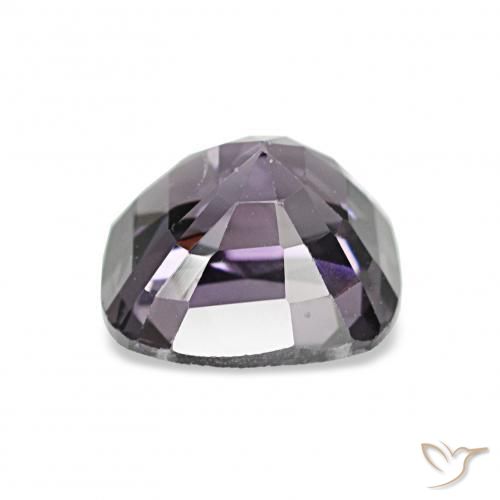Espinela Violeta oscuro natural de 1.64 ct, Forma Cojín, VS