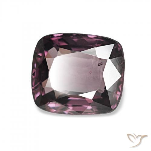 Espinela Púrpura oscuro natural de 1.76 ct, Forma Cojín, VS