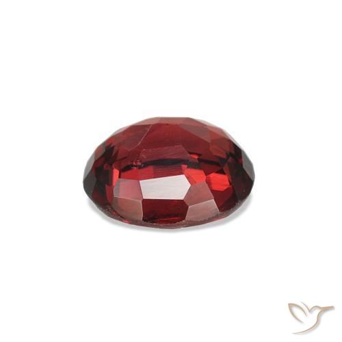 Espinela Rojo medio natural de 0.57 ct, Ovalada, VS
