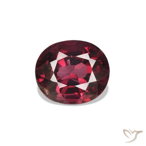 Espinela Rojo púrpura natural de 0.74 ct, Ovalada, VS