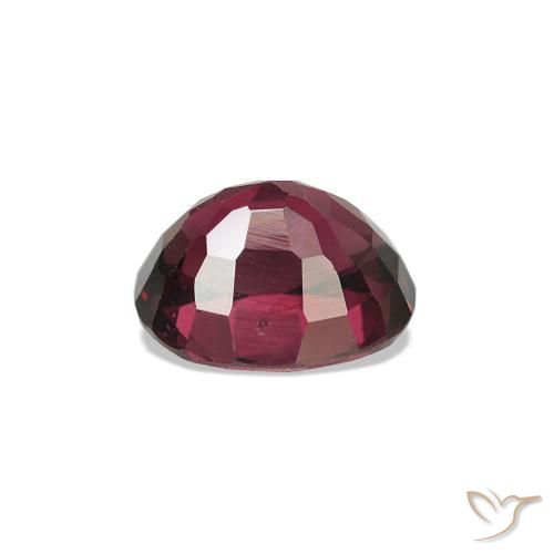 Espinela Rojo púrpura natural de 0.74 ct, Ovalada, VS