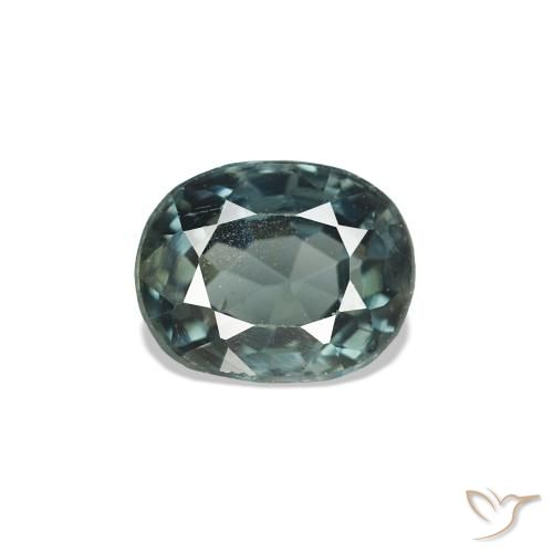 Espinela Verde medio natural de 0.66 ct, Ovalada, VS
