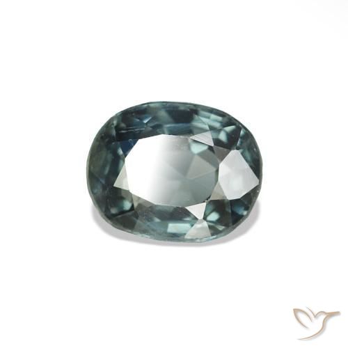 Espinela Verde medio natural de 0.66 ct, Ovalada, VS