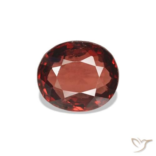 0.61ct Rojo oscuro Espinela, Ovalada, VVS