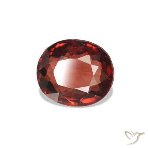 Espinela Rojo oscuro natural de 0.61 ct, Ovalada, VVS