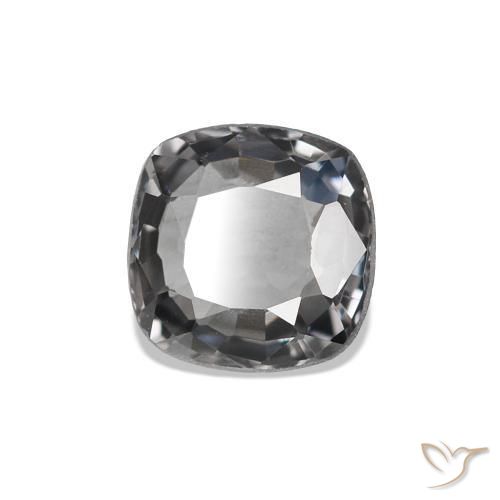Espinela Gris medio natural de 0.73 ct, Corte Cojín, VVS