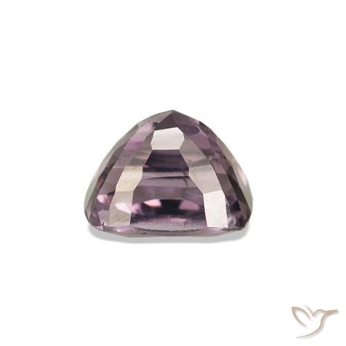 Espinela Tono malva intenso natural de 0.87 ct, Corte Cojín, VVS