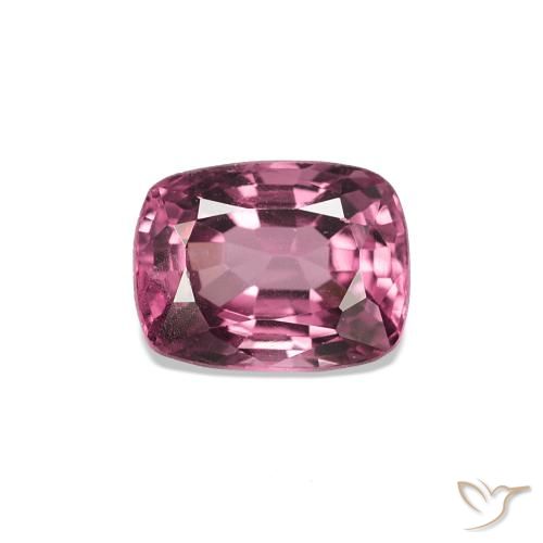 Espinela Rosa oscuro natural de 0.68 ct, Forma Cojín, VVS