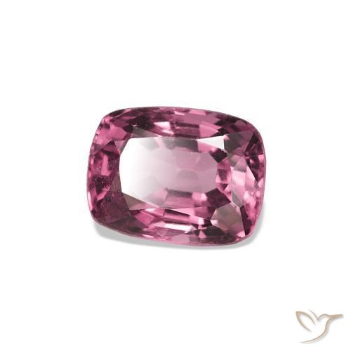 Espinela Rosa oscuro natural de 0.68 ct, Forma Cojín, VVS