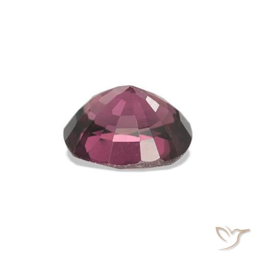 Espinela Púrpura oscuro natural de 0.84 ct, Forma Cojín, VVS
