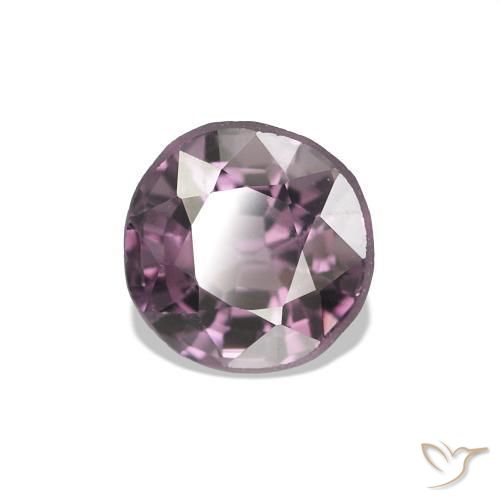 Espinela Medium Dark-Purple natural de 0.77 ct, Corte Redondo, VVS-VS