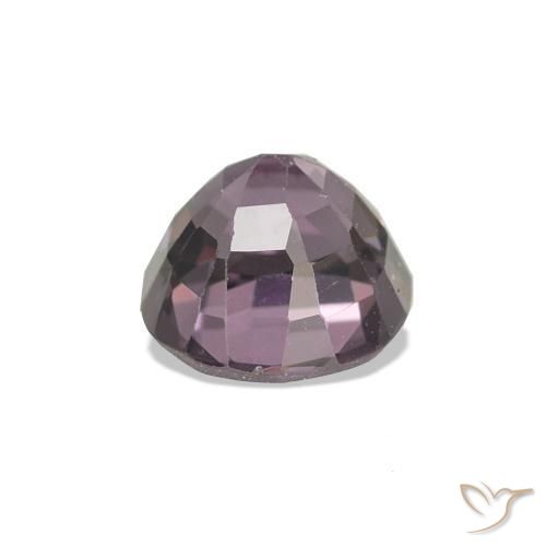 Espinela Medium Dark-Purple natural de 0.77 ct, Corte Redondo, VVS-VS