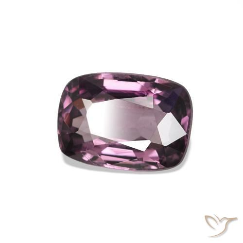 Espinela Púrpura oscuro natural de 0.83 ct, Forma Cojín, VS