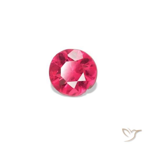 Espinela rosa natural de 0,09 ct, corte redondo, VS-SI