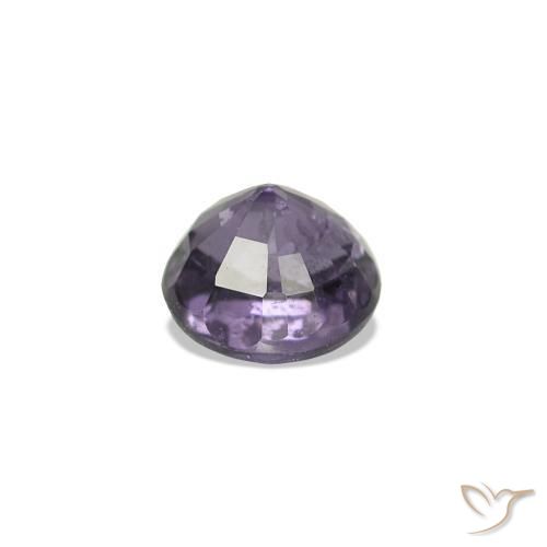 Espinela Violeta uva oscuro natural de 0.42 ct, Redondo, VVS-VS