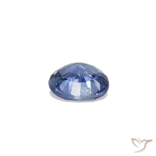 Espinela Azul pastel natural de 0.31 ct, Redondo, VS