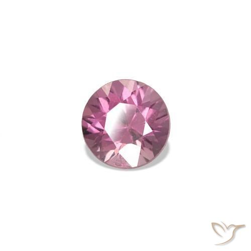 Espinela Púrpura rosado natural de 0.21 ct, Redondo, VVS