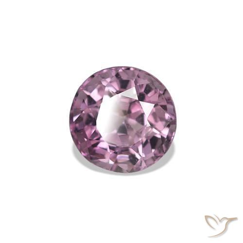 Espinela Púrpura medio natural de 0.63 ct, Corte Redondo, VVS