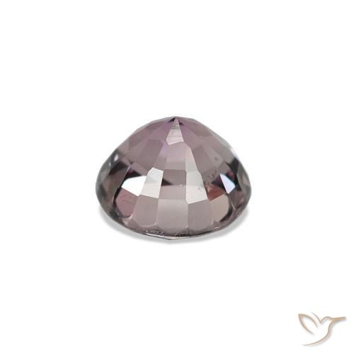 Espinela Púrpura medio natural de 0.63 ct, Corte Redondo, VVS