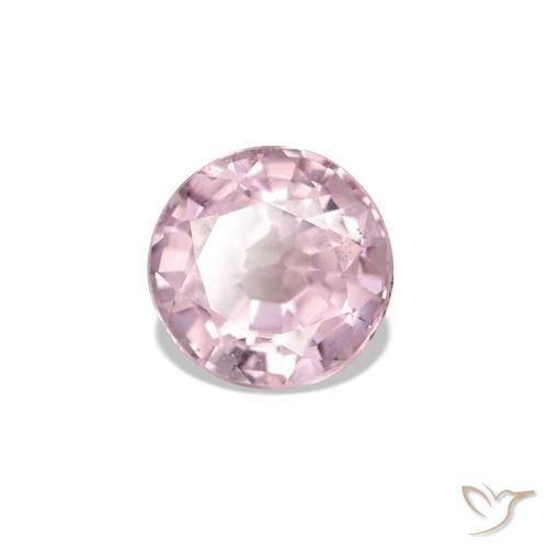Espinela Rosado claro natural de 0.56 ct, Corte Redondo, VVS-VS