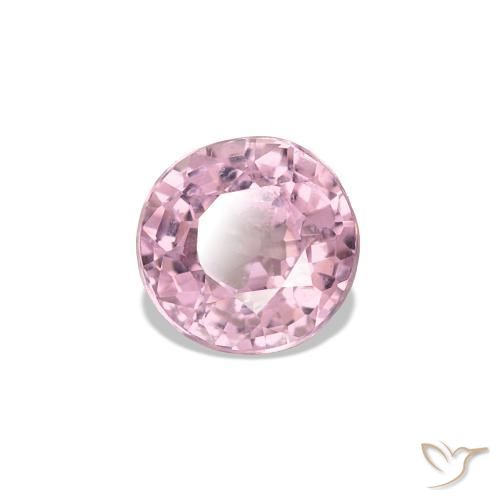 Espinela Rosado claro natural de 0.59 ct, Corte Redondo, VVS-VS