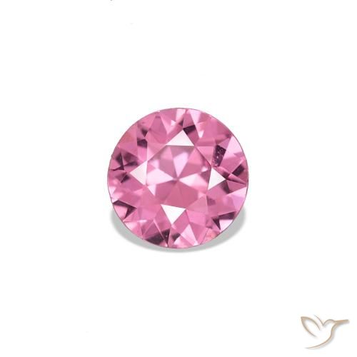 Espinela Rosado medio natural de 0.26 ct, Redondo, VVS-VS