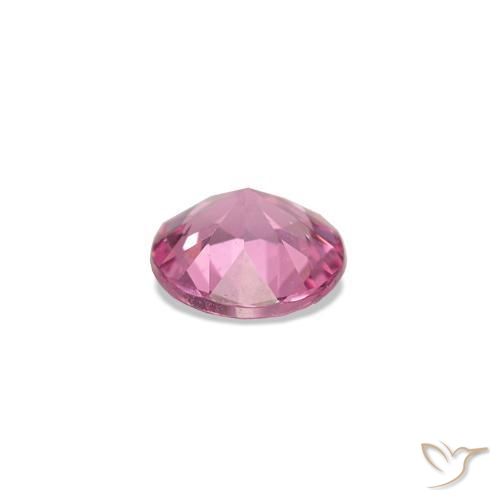 Espinela Rosado medio natural de 0.26 ct, Redondo, VVS-VS