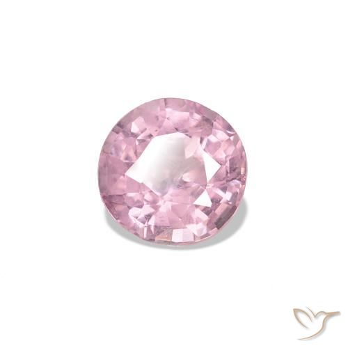 Espinela Rosado muy claro natural de 0.46 ct, Corte Redondo, VS