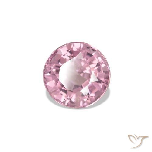 Espinela Rosado claro natural de 0.57 ct, Corte Redondo, VS