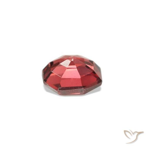 Espinela Rojo vino intenso natural de 0.33 ct, corte esmeralda, VVS