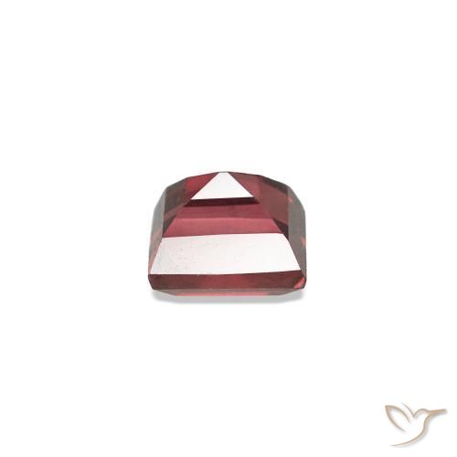 Espinela Rojo oscuro natural de 0.36 ct, Corte Baguette, VVS-VS