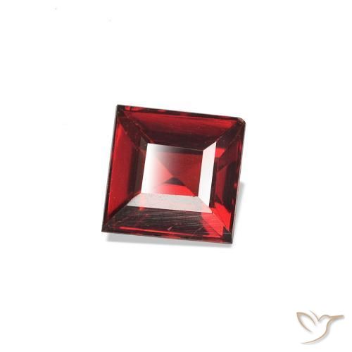 Espinela Rojo sangría natural de 0.56 ct, Cuadrado, VVS-VS