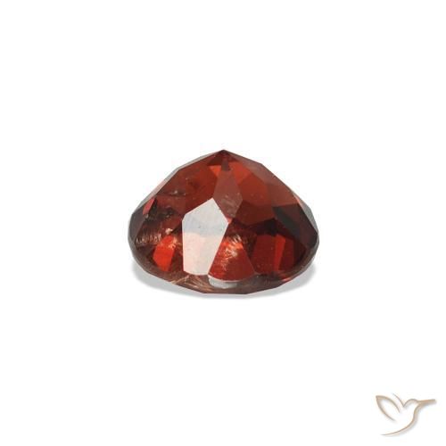 Espinela Rojo medio natural de 0.51 ct, Corte Redondo, VS