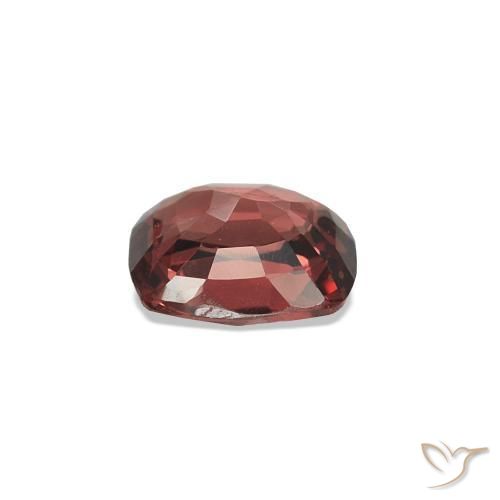 Espinela Rojo oscuro natural de 0.71 ct, Corte Cojín, VS