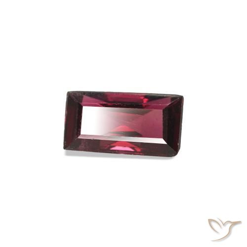 Espinela Rojo oscuro natural de 0.27 ct, Corte Baguette, VS