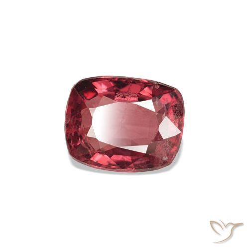 Espinela Rojo vino intenso natural de 0.61 ct, Forma Cojín, VS