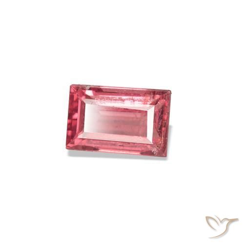 Espinela Rosado cálido intenso natural de 0.24 ct, Corte Baguette, VS-SI