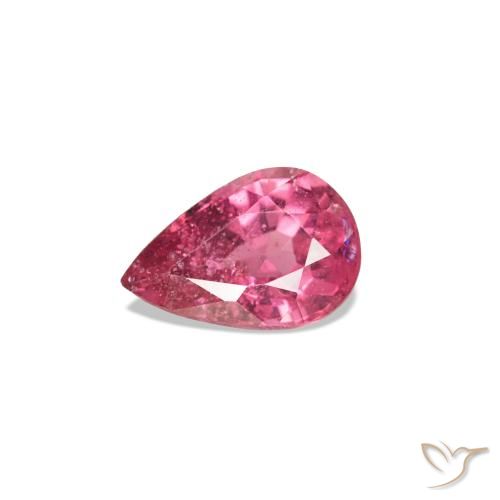 Espinela Rosado medio natural de 0.28 ct, En forma de pera, VS-SI