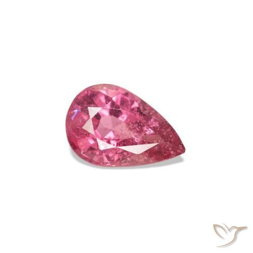 Espinela Rosado medio natural de 0.28 ct, En forma de pera, VS-SI