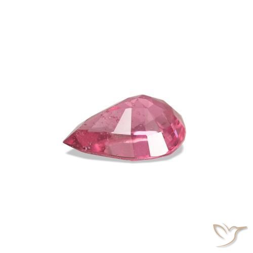 Espinela Rosado medio natural de 0.28 ct, En forma de pera, VS-SI