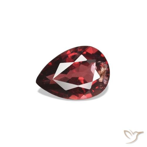 0.45ct Rojo oscuro Espinela, En forma de pera, VS-SI