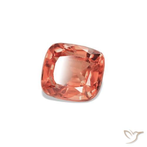 Espinela Rojo medio natural de 0.56 ct, Forma Cojín, VS