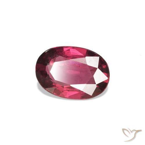Espinela Rojo oscuro natural de 0.59 ct, Corte Óvalo, VS