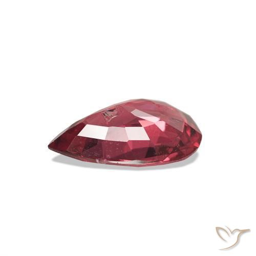 Espinela Rojo vino intenso natural de 0.93 ct, En forma de pera, VS-SI
